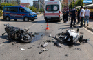 Alanya’da motosikletler çarpıştı: 1 sürücünün durumu ağır