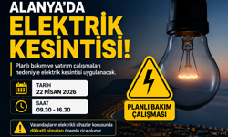 Alanya’da 22 Nisan’da elektrik kesintisi