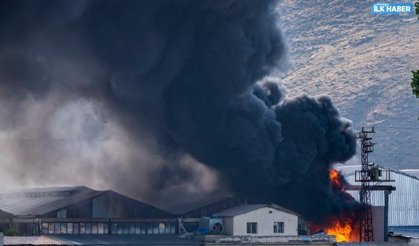 Manavgat’ta patates üretim tesisinde yangın