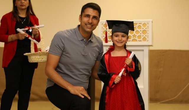 Alanya’da miniklerin mezuniyet heyecanı