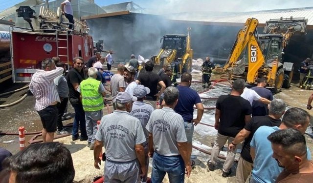 Alanya’nın komşusunda büyük yangın