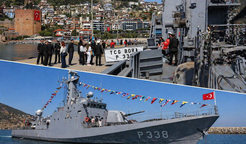 Alanya’da TCG BORA’ya yoğun ilgi